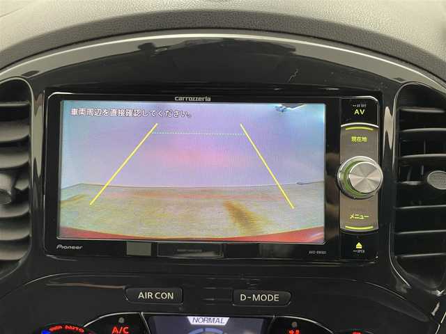 日産 ジューク 15RX 岡山県 2010(平22)年 7万km ラディアントレッド ７型ナビ　(AVIC-RW801)/【CD/DVD/BT/フルセグ】/デジタルインナーミラー/ＥＴＣ　/バックカメラ　/ドライブレコーダー　前後/ＨＩＤヘッドライト　/オートライト/ミュージックサーバー　/純正フロアマット　/純正17インチアルミホイール　/プッシュスタート/スマートキー×2/禁煙車