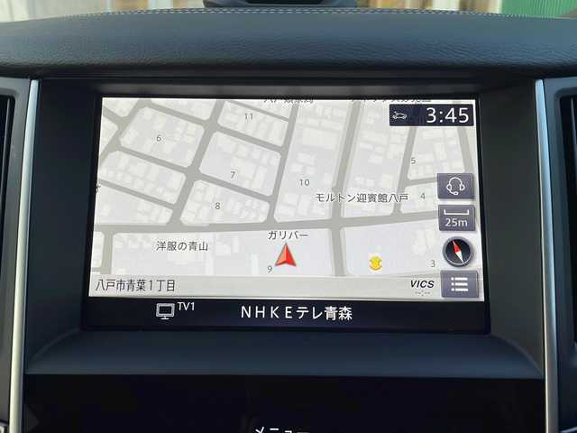 日産 スカイライン ハイブリッド GT タイプSP 青森県 2021(令3)年 9.8万km ダークメタルグレー 4WD/純正メモリナビ・フルセグTV/CD・DVD・Bluetooth・USB・AUX/アラウンドビューモニター/黒レザーシート/前席パワーシート・ヒーター/プロパイロット2.0/エマージェンシーブレーキ/追従クルーズコントロール/ハイビームアシスト/レーンキープアシスト/フロント・バックソナー/ヘッドアップディスプレイ/サイド・カーテンエアバッグ/パドルシフト/純正ビルトインETC2.0/純正エンジンスターター/純正ドライブレコーダー/LEDヘッドライト/LEDフォグランプ/純正19インチアルミ