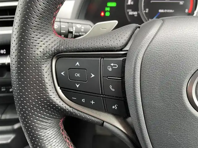 レクサス ＵＸ 250h Fスポーツ 青森県 2019(令1)年 3.3万km ホワイトノーヴァガラスフレーク 4WD/純正メモリナビ/・AM/FM/Bluetooth/CD/DVD/・フルセグテレビ/バックカメラ/ETC/ドライブレコーダー/クルーズコントロール/衝突軽減ブレーキ/レーンキープアシスト/横滑り防止装置/盗難防止装置/電動パーキングブレーキ/前後コーナーセンサー/メモリシート（D席）/パワーシート（D席+N席）/シートヒーター（D席+N席）/LEDヘッドライト/ウインカーミラー/ステアリングヒーター/オートライト/オートエアコン/プッシュスタートボタン/スマートキー×2/ステアリングリモコン/パドルシフト/革巻きステアリング/純正18インチアルミホイール/12V充電器/USBジャック/純正フロアマット