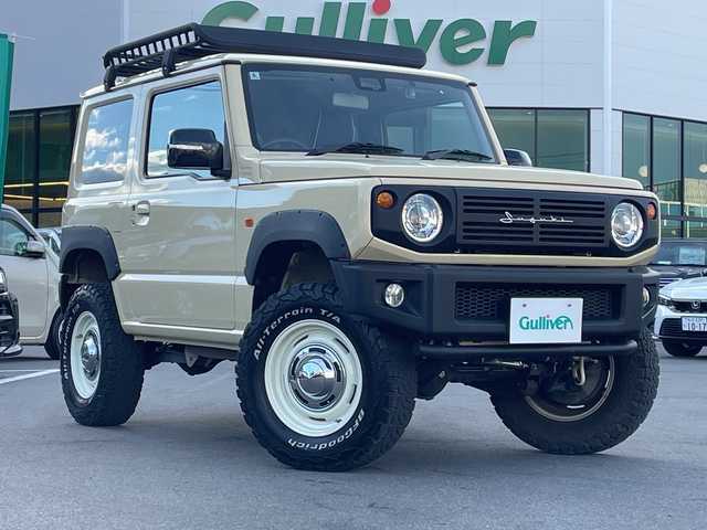 スズキ ジムニー XC 長野県 2020(令2)年 4.2万km シフォンアイボリーM 禁煙車/４ＷＤ/７インチ純正ディスプレイオーディオ/【PVH-9300DVSZS】/Bluetooth Audio/ルーフキャリア/リヤマルチステップ/オーバーフェンダー/ビルトインＥＴＣ/クルーズコントロール/前席シートヒーター/ドライブレコーダー(前方)/セーフティーサポート/・デュアルセンサーブレーキサポート/・誤発進抑制機能/・車線逸脱警報機能/・ふらつき警報機能/・先行車発進お知らせ機能/・標識認識機能/・ハイビームアシスト/革巻きステアリング/ステアリングスイッチ/ＬＥＤヘッドライト/フォグランプ/オートライト/オートマチックハイビーム/スマートキー/プッシュスタート/電動格納ミラー/社外16インチＡＷ/フロアマット/ヘッドライトウォッシャー/ダウンヒルアシストコントロール