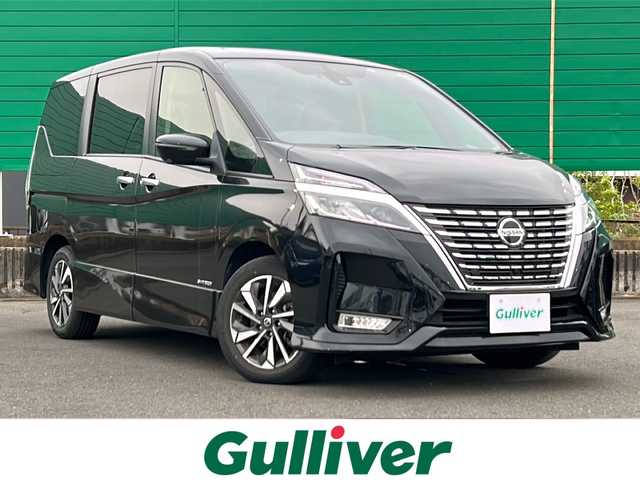 日産 セレナ ハイウェイスター V 茨城県 2022(令4)年 4.5万km ダイヤモンドブラック プロパイロット/純正ナビ/フルセグ/Bluetooth接続/バックカメラ/アラウンドビューモニター/ドライブレコーダー（前）/両側パワースライドドア/ビルトインETC/スマートキー（スペア1本）/コーナーセンサー（前・後）/クルーズコントロール（追従走行有）