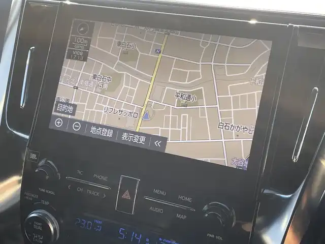 トヨタ アルファードハイブリット S タイプゴールド 道央・札幌 2020(令2)年 4.5万km ホワイトパールクリスタルシャイン ・４WD/・衝突軽減ブレーキ/・サンルーフ/・両側パワースライドドア/・パワーバックドア/・ハーフレザーシート/・純正ナビ/　CD＆DVD＆BT＆TV/・全方位カメラ/・バックカメラ/・フリップダウンモニター/・パーキングアシスト/・コーナーセンサー/・レーンキープアシスト/・レーダークルーズコントール/・オートエアコン/・オートライト/・オートリトラミラー/・JBLプレミアムサウンド/・プッシュスタート/・スマートキー/・ビルトインETC/・MT付きAT/・ブラインドスポットモニター/・オートハイビーム/・純正フロアマット/・ウィンカーミラー/・ドアバイザー/・フォグライト