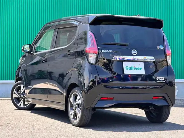 日産 デイズ HWS G ターボ プロパイロットED 宮城県 2020(令2)年 6万km ブラック インテリジェントエマージェンシーブレーキ/車線逸脱警報/踏み間違い衝突防止アシスト/車線逸脱防止支援システム/コーナーセンサー/プロパイロット/純正9インチナビ（MM319D-L）/・CD/DVD/・Bluetooth/・フルセグTV/ETC/ドライブレコーダー/革巻きステアリング/ステアリングスイッチ/電動パーキングブレーキ/ブレーキホールド/LEDヘッドランプ/ハイビームアシスト/フォグランプ/オートライト/スマートキー/プッシュスタート/電動格納ミラー/純正15インチAW/フロアマット/ドアバイザー/W/サイド/カーテンエアバッグ