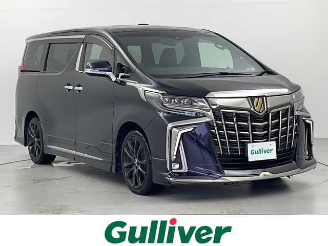 トヨタ アルファード S タイプゴールド 広島県 2020(令2)年 2.5万km スパークリングブラックパールクリスタルシャイン ・モデリスタエアアロ/・サンルーフ/・純正10.5インチメーカーオプションナビ/・JBLプレミアムサウンド/・革巻きステアリング/・ステアリングリモコン/・駐車アシスト機能/・デジタルインナーミラー/・TRD19インチAW/・純正フリップダウンモニター/・プリクラッシュセーフティ/・レーントレーシングアラート/・オートハイビーム/・ブラインドスポットビューモニター/・パノラミックビューモニター/・パワーバックドア/・オットマン/・クルーズコントロール/・両側パワースライドドア/・ビルトインETC2.0/・バニティランプ