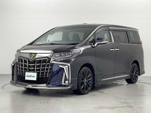 トヨタ アルファード S タイプゴールド 広島県 2020(令2)年 2.5万km スパークリングブラックパールクリスタルシャイン ・モデリスタエアアロ/・サンルーフ/・純正10.5インチメーカーオプションナビ/・JBLプレミアムサウンド/・革巻きステアリング/・ステアリングリモコン/・駐車アシスト機能/・デジタルインナーミラー/・TRD19インチAW/・純正フリップダウンモニター/・プリクラッシュセーフティ/・レーントレーシングアラート/・オートハイビーム/・ブラインドスポットビューモニター/・パノラミックビューモニター/・パワーバックドア/・オットマン/・クルーズコントロール/・両側パワースライドドア/・ビルトインETC2.0/・バニティランプ