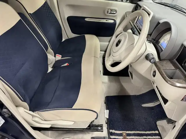 スズキ ラパン モード 三重県 2019(令1)年 5.8万km ノクターンブルーパール/ホワイト 2トーンルーフ ガソリン/FF/インパネCVT/純正 8インチナビ AVIC-RLS901/（CD/DVD/MSV/SD/FM/AM/TV/Bluetooth/iPod/USB/AUX）/【OP】全方位モニター/ドライブレコーダー 前後/ビルトインETC/安全装備/・デュアルカメラブレーキサポート/・車線逸脱警報機能/・ふらつき警報機能/・誤発進抑制機能/・後方誤発進抑制機能/・リヤパーキングセンサー/・後退時ブレーキサポート/・標識認識機能（車両進入禁止、はみ出し通行禁止、最高速度、一時停止）/・ハイビームアシスト/装備/・シートヒーター（D/N）/・オートエアコン/・オートライトシステム/・キセノンヘッドライト（ロービーム）/・プッシュスタート/・ステアリングスイッチ/・電動格納ドアミラー/・純正ホイールキャップ＆14インチスチールホイール/・スマートキーx2/など