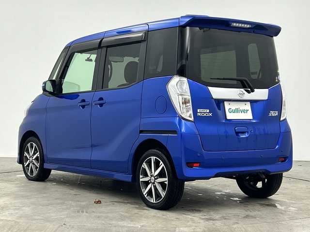 日産 デイズ ルークス HWS X Vセレクション 三重県 2019(令1)年 1.5万km オーシャンブルーP /禁煙車//エマージェンシーブレーキ//純正SDナビ//BT/CD/DVD/フルセグ//アラウンドビューモニター//両側パワースライドドア//HIDオートライト//ハーフレザーシート//純正15インチアルミホイール//アイドリングストップ//スマートキー//ETC