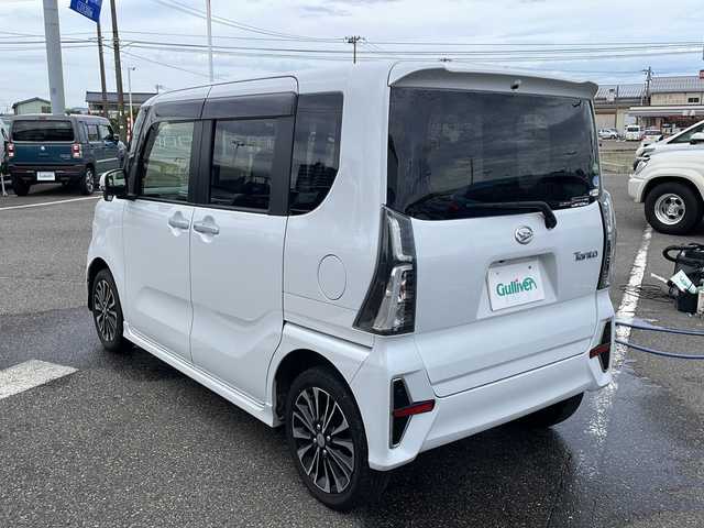 ダイハツ タント カスタム RS 新潟県 2020(令2)年 1.4万km パール ワンオーナー/純正メモリナビ/(BT/AM/FM/CD/DVD/フルセグTV/)/4WD/両側パワースライドドア/ハーフレザーシート/シートヒーター(前席)/全周囲カメラ/バックカメラ/ドライブレコーダー/ETC/純正15インチアルミホイール/純正フロアマット/ABS/横滑り防止装置/衝突被害軽減システム/盗難防止装置