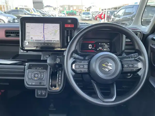 スズキ スペーシア カスタム HYBRID GS 石川県 2025(令7)年 0.1千km パール 4WD/純正9型ナビ/フルセグTV/全方位カメラ/LEDヘッドライト/ビルトインETC/純正アルミホイール/ドライブレコーダー/パワースライドドア/スズキセーフティ/レーダークルーズ/スマートキー/プッシュスタート/シートヒーター/保証書