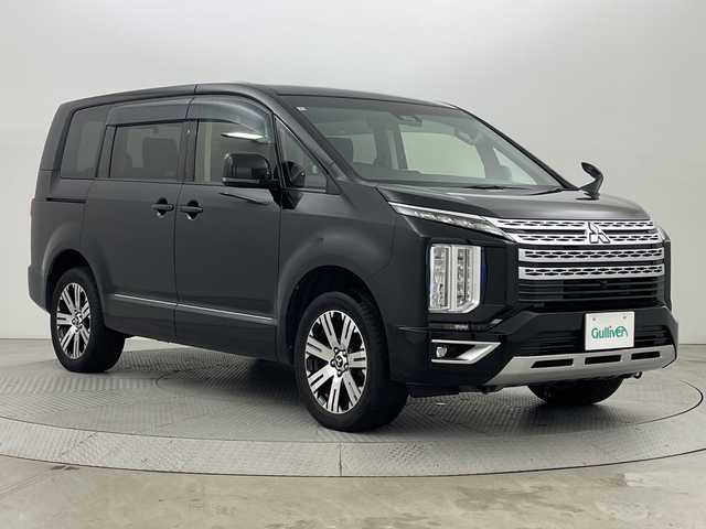 三菱 デリカＤ：５ G パワーパッケージ 新潟県 2020(令2)年 6万km エメラルドブラックパール 4WD/衝突被害軽減ブレーキ/SDナビ/　CD/DVD/Bluetooth/フルセグTV/バックカメラ/両側パワースライドドア/パワーバックドア/レーダークルーズコントロール/LEDオートライト/パワーシート/シートヒーター/純正18インチアルミホイール/パドルシフト/電格ミラー/ウィンカーミラー/スマートキー/ETC