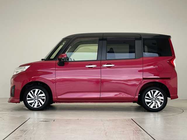 トヨタ ルーミー カスタムG 愛知県 2018(平30)年 3.6万km ブラックマイカ/マゼンダベリーメタリック 純正ナビ/両側パワースライドドア/クルーズコントロール/フルセグ/CD DVD/Bluetooth/バックカメラ/コーナーセンサー/純正アルミホイール/LEDヘッドライト/レーンキープアシスト/衝突軽減システム/オートマチックハイビーム/ステアリングスイッチ/スマートキー/プッシュスタート