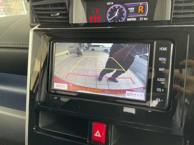 トヨタ ルーミー カスタムG 愛知県 2018(平30)年 3.6万km ブラックマイカ/マゼンダベリーメタリック 純正ナビ/両側パワースライドドア/クルーズコントロール/フルセグ/CD DVD/Bluetooth/バックカメラ/コーナーセンサー/純正アルミホイール/LEDヘッドライト/レーンキープアシスト/衝突軽減システム/オートマチックハイビーム/ステアリングスイッチ/スマートキー/プッシュスタート