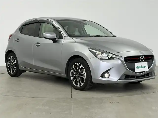 マツダ デミオ XD ツーリング Lパッケージ 愛知県 2014(平26)年 2.7万km アルミニウムメタリック 純正SDナビ/・フルセグTV/・Bluetooth/バックカメラ/クルーズコントロール/パドルシフト/革巻きステアリング　/レザーシート/フォグランプ/LEDライト/ETC/HUD/純正AW