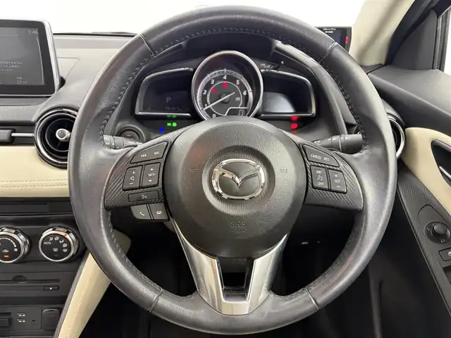 マツダ デミオ XD ツーリング Lパッケージ 愛知県 2014(平26)年 2.7万km アルミニウムメタリック 純正SDナビ/・フルセグTV/・Bluetooth/バックカメラ/クルーズコントロール/パドルシフト/革巻きステアリング　/レザーシート/フォグランプ/LEDライト/ETC/HUD/純正AW