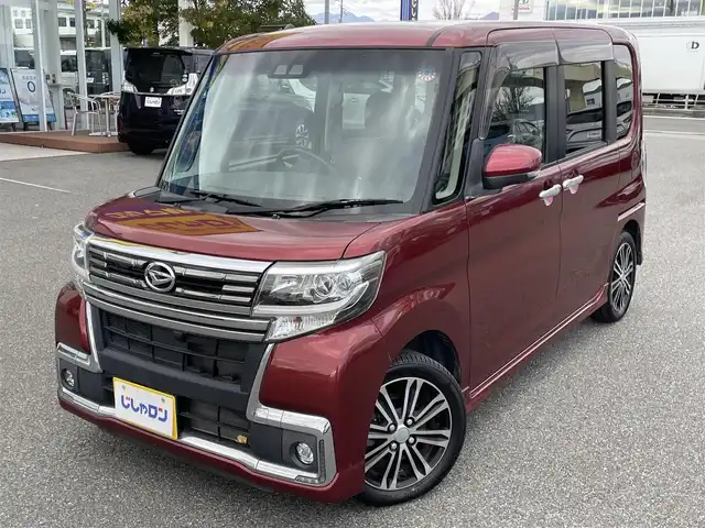 ダイハツ タント カスタム RS トップED SA Ⅲ 山梨県 2018(平30)年 8.6万km ファイアークォーツレッドM (株)IDOMが運営する【じしゃロン甲府店】の自社ローン対象車両になります。こちらは現金ご利用時の価格です。/自社ローンご希望の方は別途その旨お申付け下さい。/純正ＳＤナビ（ＮＳＺＮ－Ｗ６８Ｄ）/フルセグＴＶ・ＣＤ／ＤＶＤ・ＢＴ接続/バックカメラ/ドライブレコーダー/ハーフレザーシート/Ｄ席シートヒーター/両側パワースライドドア/スマートキーｘ２/新車時保証書/取扱説明書