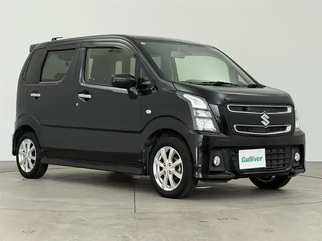 スズキ ワゴンＲ スティングレー L 愛知県 2017(平29)年 4.7万km ブルーイッシュブラックパール3 社外ナビ/（BT/TV/AM/FM/DVD/CD）/ETC/ドラレコ/シートヒーター/LEDライト/オートライト/スマートキー/プッシュスタート/純正フロアマット/ベンチシート/ステアリングリモコン/電動格納ミラー/ドアバイザー