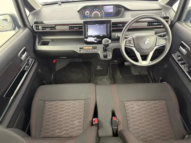 スズキ ワゴンＲ スティングレー L 愛知県 2017(平29)年 4.7万km ブルーイッシュブラックパール3 社外ナビ/（BT/TV/AM/FM/DVD/CD）/ETC/ドラレコ/シートヒーター/LEDライト/オートライト/スマートキー/プッシュスタート/純正フロアマット/ベンチシート/ステアリングリモコン/電動格納ミラー/ドアバイザー