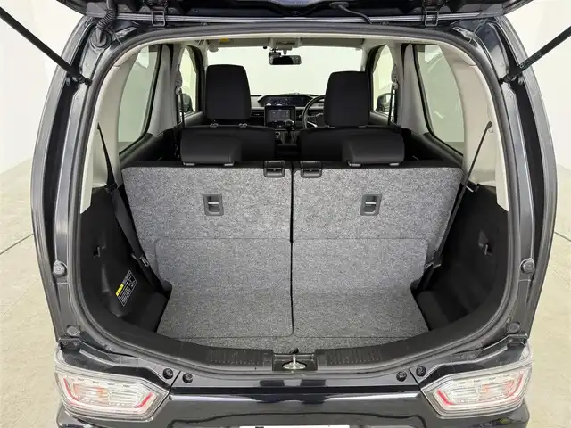 スズキ ワゴンＲ スティングレー L 愛知県 2017(平29)年 4.7万km ブルーイッシュブラックパール3 社外ナビ/（BT/TV/AM/FM/DVD/CD）/ETC/ドラレコ/シートヒーター/LEDライト/オートライト/スマートキー/プッシュスタート/純正フロアマット/ベンチシート/ステアリングリモコン/電動格納ミラー/ドアバイザー