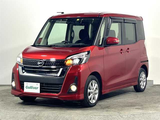 日産 デイズ ルークス ハイウェイスター Xターボ 大阪府 2018(平30)年 2.9万km スパークリングレッドM 純正ナビ(フルセグ/CD再生/Bluetooth) 衝突軽減 両側電パワースライドドア 360カメラ ETC オートライト アイドリングストップ 電格ミラー スマートキー オートハイビーム Pスタート