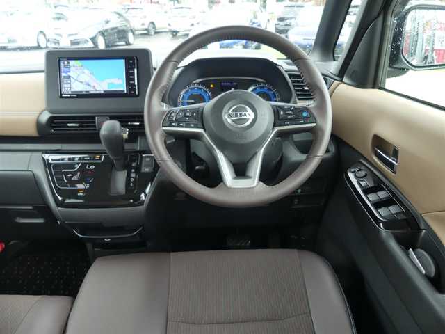 日産 ルークス HWS Gターボ プロパイロットED 千葉県 2020(令2)年 2.9万km ホワイトパール エマージェンシーブレーキ/プロパイロット/インテリジェントクルーズコントロール/ハンズフリー両側パワースライドドア/社外SDナビ/地デジTV/【DVD/CD再生機能　Bluetooth接続】/アラウンドビューモニター/ドライブレコーダー（前後撮影）【ZDR-025】/革巻きステアリング/ステアリングスイッチ/LEDヘッドライト/純正15インチアルミホイル/サイド/カーテンエアバッグ/インテリジェントキー