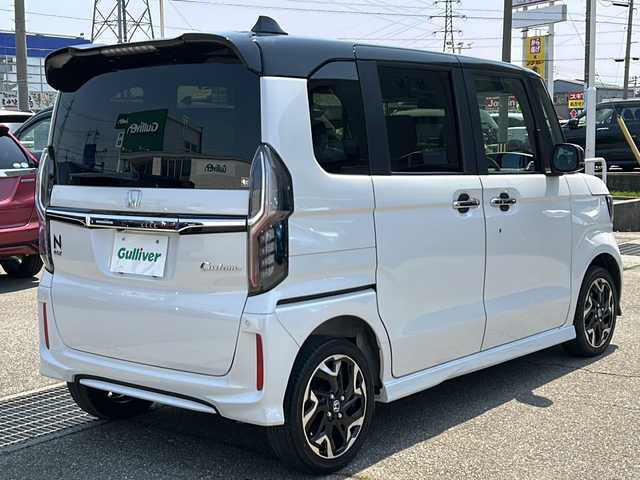ホンダ Ｎ ＢＯＸ カスタム G EX ターボ ホンダセンシング 石川県 2019(平31)年 4.1万km プラチナホワイトパール 純正8インチナビ/　フルセグ・CD・DVD・SD・USB/バックカメラ/両側パワースライドドア/ビルトインＥＴＣ/ホンダセンシング/純正エンジンスターター/パドルシフト/アダプティブクルーズコントロール/ハーフレザーシート/シートヒーター/ＬＥＤヘッドライト/ＬＥＤフォグランプ/オートライト/スマートキー/プッシュスタート
