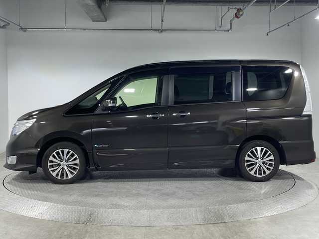 日産 セレナ HWS S HV Vセレ +Sefty 神奈川県 2015(平27)年 5.7万km タイガーアイブラウン 純正8インチメモリーナビ【MM514D-L】/(CD/DVD/Bluetooth/フルセグ)/フリップダウンモニター/アラウンドビューモニター/両側パワースライドドア/ETC/クルーズコントロール/コーナーセンサー/LEDヘッドライト/フォグランプ/ふらつき警報/衝突軽減ブレーキ/レーンキープアシスト/電格ミラー/ドアバイザー/フロアマット/Wエアバッグ/ABS/インテリジェントキー/スペアキー×１本