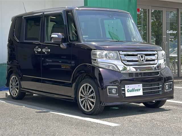 ホンダ Ｎ ＢＯＸ カスタム G ターボ Lパッケージ 山形県 2016(平28)年 9.1万km プレミアムベルベットパープル・パール ターボ　純正ＥＴＣ　ドライブレコーダー　両側パワースライドドア　バックカメラ　クルーズコントロール　ＳＤナビ　フルセグテレビ　衝突障害軽減システム　純正フロアマット　Bluetooth