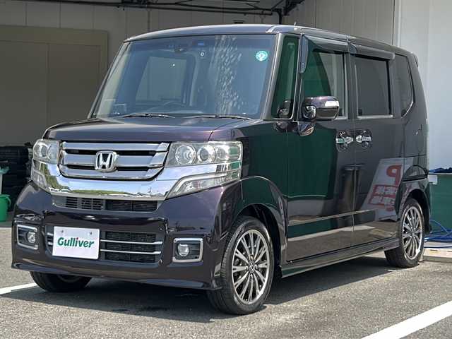 ホンダ Ｎ ＢＯＸ カスタム G ターボ Lパッケージ 山形県 2016(平28)年 9.1万km プレミアムベルベットパープル・パール ターボ　純正ＥＴＣ　ドライブレコーダー　両側パワースライドドア　バックカメラ　クルーズコントロール　ＳＤナビ　フルセグテレビ　衝突障害軽減システム　純正フロアマット　Bluetooth