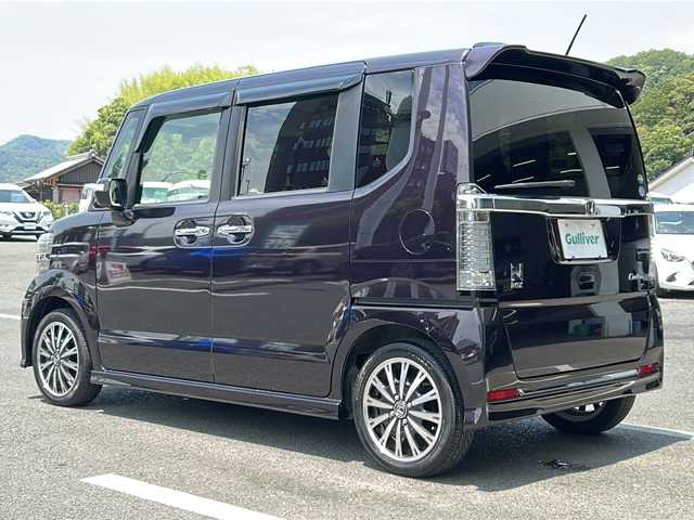 ホンダ Ｎ ＢＯＸ カスタム G ターボ Lパッケージ 山形県 2016(平28)年 9.1万km プレミアムベルベットパープル・パール ターボ　純正ＥＴＣ　ドライブレコーダー　両側パワースライドドア　バックカメラ　クルーズコントロール　ＳＤナビ　フルセグテレビ　衝突障害軽減システム　純正フロアマット　Bluetooth