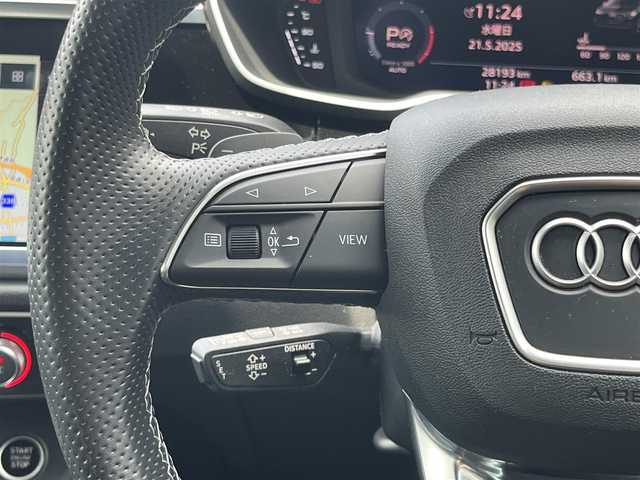 アウディ Ｑ３ 35TDIクワトロ Sライン 静岡県 2021(令3)年 2.9万km 白 バーチャルコックピット/純正ナビ/（BT/USB）/３６０°カメラ/ベーシックパッケージ/・シートヒーター/・オートマチックテールゲート/・パワーシート/・Audiホールドシステム/アシスタンスパッケージ/・アダプティブクルーズアシスト/・ハイビームアシスト/・サイドアシスト/・リアクロストラフィックアシスト/プラスパッケージ/・パーシャルレザー/・マルチカラーアンビエントライティング/・19インチ20スポークVデザインアルミホイール/テクノロジーパッケージ/・スマートフォンインターフェース/・ワイヤレスチャージング/前後ドライブレコーダー/ETC/スタッドレスタイヤ積み込み