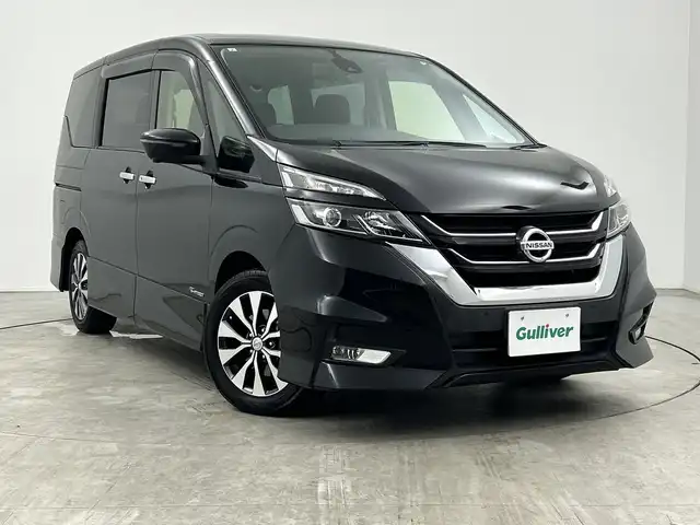 日産 セレナ ハイウェイスター 三重県 2017(平29)年 6.6万km ダイヤモンドブラック アルパインナビ/アルパインフリップダウンモニター/プロパイロット/アラウンドビューモニター/デジタルインナーミラー/インテリジェントルームミラー/エマージェンシーブレーキ/ハンズフリースライドドア/両側パワースライドドア/ビルトインETC/電子パーキング/アイドリングストップ/革巻きステアリング/プッシュスタート/スマートキー