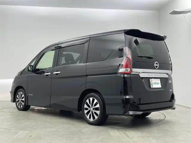 日産 セレナ ハイウェイスター 埼玉県 2017(平29)年 6.6万km ダイヤモンドブラック アルパインナビ/アルパインフリップダウンモニター/プロパイロット/アラウンドビューモニター/デジタルインナーミラー/インテリジェントルームミラー/エマージェンシーブレーキ/ハンズフリースライドドア/両側パワースライドドア/ビルトインETC/電子パーキング/アイドリングストップ/革巻きステアリング/プッシュスタート/スマートキー