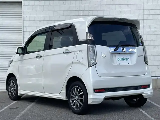 ホンダ Ｎ ＷＧＮ カスタム G Aパッケージ 新潟県 2014(平26)年 5.9万km プレミアムホワイトパール CTBA/純正ナビ/(AM/FM/CD/DVD/BT/ワンセグ)/バックカメラ/ETC/クルーズコントロール/ハーフレザーシート/革巻きステアリング/ステアリングスイッチ/AUTOライト/HIDヘッドライト/フォグランプ/横滑り防止/プッシュスタート/スマートキー