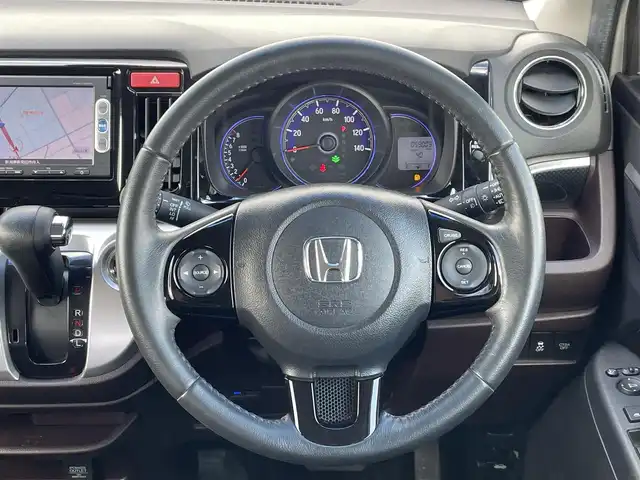 ホンダ Ｎ ＷＧＮ カスタム G Aパッケージ 新潟県 2014(平26)年 5.9万km プレミアムホワイトパール CTBA/純正ナビ/(AM/FM/CD/DVD/BT/ワンセグ)/バックカメラ/ETC/クルーズコントロール/ハーフレザーシート/革巻きステアリング/ステアリングスイッチ/AUTOライト/HIDヘッドライト/フォグランプ/横滑り防止/プッシュスタート/スマートキー