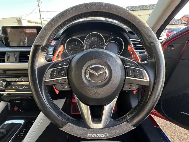 マツダ アテンザ ワゴン XD Lパッケージ 愛知県 2016(平28)年 9.2万km ソウルレッドプレミアムメタリック スマートキー/プッシュスタート/純正ナビ/（フルセグTV/BT/CD/DVD/USB）/BOSEサウンドシステム/バックカメラ/ETC/社外19インチAW/レーダークルーズコントロール/クリアランスソナー/ブラインドスポットモニター/ドライブレコーダー/レザーシート/前席パワーシート（D席メモリー付き）/前席シートヒーター /純正フロアマット/ドアバイザー/フロントスポイラー/リアスポイラー/スペアキー