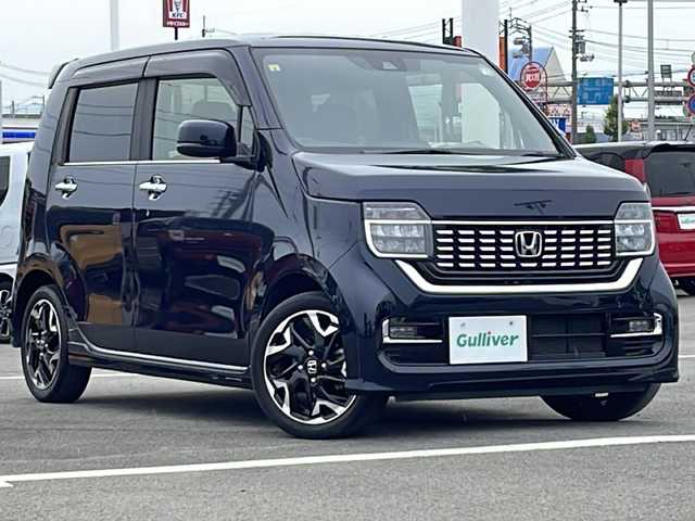 ホンダ Ｎ ＷＧＮ カスタム Lターボ ホンダS 徳島県 2020(令2)年 3.3万km ミッドナイトブルービームM 純正８インチナビ/（CD/DVD/Bluetooth/フルセグ/HDMI/USB/SD）/バックモニター/Honda SENSING/●衝突軽減ブレーキ〈CMBS〉/●誤発進抑制機能/●歩行者事故低減ステアリング/●先行車発進お知らせ機能/●標識認識機能/●路外逸脱抑制機能/●〈アダプティブ・クルーズ・コントロール〉/●LKAS〈車線維持支援システム〉/●後方誤発進抑制機能/●オートハイビーム/シートヒーター/ＥＴＣ/ＬＥＤヘッドライト/ハーフレザーシート/スマートキー
