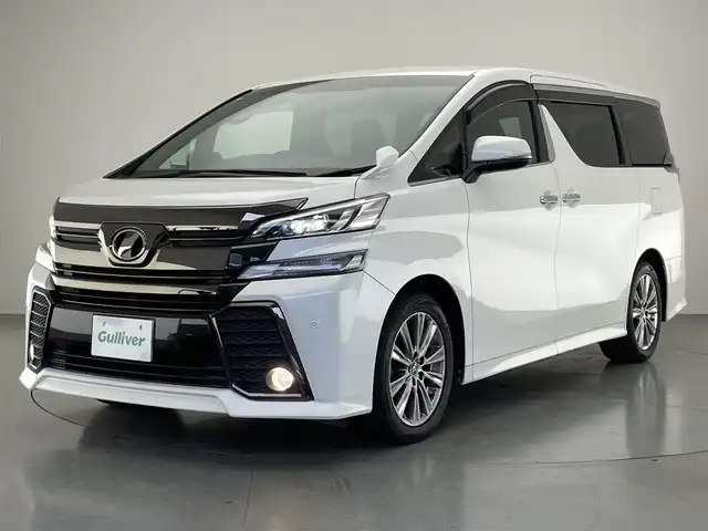 トヨタ ヴェルファイア Z Aエディション ゴールデンアイズ 愛知県 2017(平29)年 6.8万km ホワイトパールクリスタルシャイン 社外１１型ナビ　社外１２．８型後席モニター　禁煙車　クルコン　フルセグ　DVD　バックカメラ　黒ハーフレザー　LEDライト　フォグ　ETC　ドラレコ　コーナーセンサー　両側パワスラ　純正フロアマット　