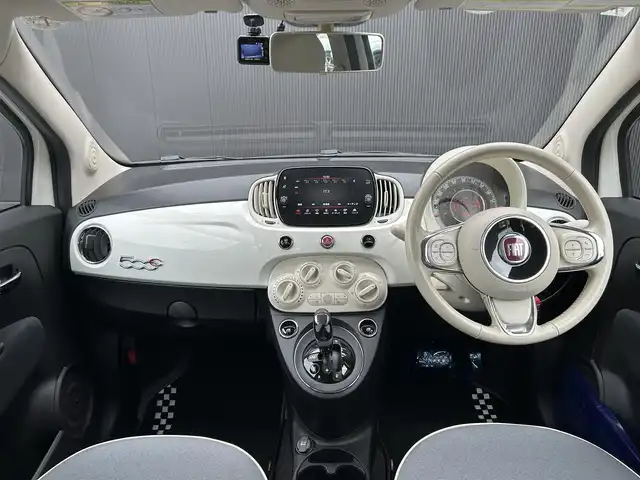 フィアット ５００Ｃ 1．2 ポップ 香川県 2019(令1)年 4.6万km 白 キーレス/アイドリングストップ/MTモード付きAT/ディスプレイオーディオ/CarPlay/BT/USB/純正15インチアルミ/フロントドライブレコーダー/革巻きステアリング/ステアリングスイッチ/CITYモード