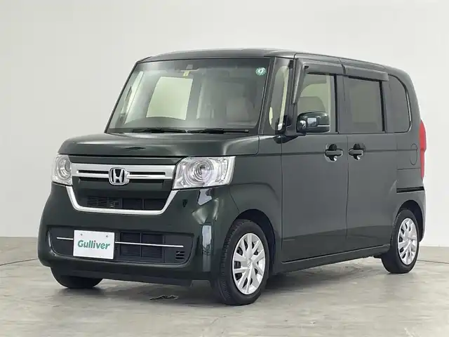 ホンダ Ｎ ＢＯＸ L 群馬県 2022(令4)年 4万km ブリティッシュグリーンP 衝突軽減　純正７インチナビ　バックカメラ　片側パワースライドドア　アダプティブクルーズコントロール　ＬＥＤライト　シートヒーター　ステアリングリモコン　ドライブレコーダー　ＥＴＣ　スマートキー　禁煙車