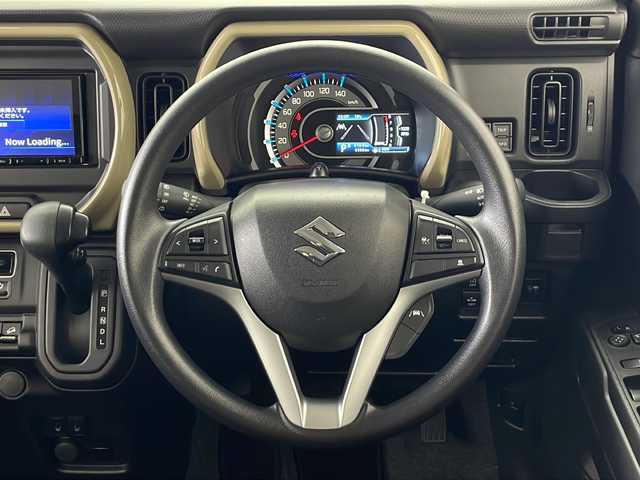 スズキ ハスラー HYBRID G 秋田県 2024(令6)年 0.7万km クールカーキパールメタリック/ソフトベージュメタリック ４WD/社外ナビ【AM/FM/BT】 /バックカメラ  /TV /前席シートヒーター　/ETC /ライトレベライザー /クルーズコントロール　/スノーモード　/アイドリングストップ　/クリアランスソナー /スマートキー　/ステアリングリモコン/プッシュスタート　/ヒルディセントコントール/ダウンヒルアシストコントロール/ミラーヒーター /デュアルカメラブレーキサポート/レーンキープアシスト/横滑り防止装置/被害軽減システム/スズキセーフティサポート/コーナーセンサー /USBポート/社外フロアマット/オートライト/オートエアコン