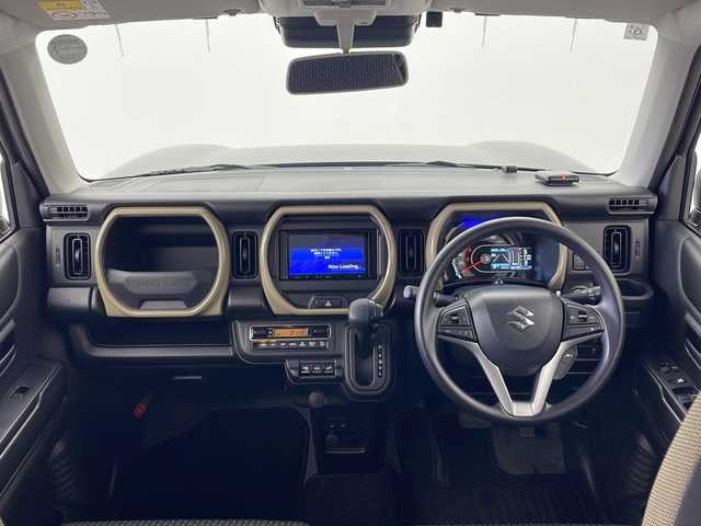 スズキ ハスラー HYBRID G 秋田県 2024(令6)年 0.7万km クールカーキパールメタリック/ソフトベージュメタリック ４WD/社外ナビ【AM/FM/BT】 /バックカメラ  /TV /前席シートヒーター　/ETC /ライトレベライザー /クルーズコントロール　/スノーモード　/アイドリングストップ　/クリアランスソナー /スマートキー　/ステアリングリモコン/プッシュスタート　/ヒルディセントコントール/ダウンヒルアシストコントロール/ミラーヒーター /デュアルカメラブレーキサポート/レーンキープアシスト/横滑り防止装置/被害軽減システム/スズキセーフティサポート/コーナーセンサー /USBポート/社外フロアマット/オートライト/オートエアコン