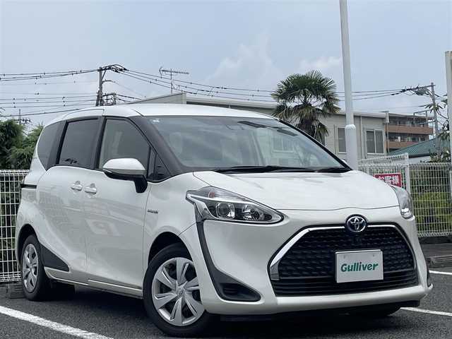 トヨタ シエンタ ハイブリッド ファンベースG 静岡県 2019(令1)年 5.9万km ホワイトパールクリスタルシャイン ユーザー買取車両/純正SDナビ(NSCN-W68)/　【CD/DVD/BT/地デジTV】/両側パワースライドドア/全方位カメラ/プリクラッシュセーフティシステム/レーンキープアシスト/クルーズコントロール/ETC/スマートキー/プッシュスタート/USBポート/新車時保証書/取扱説明書/スペアキー×1