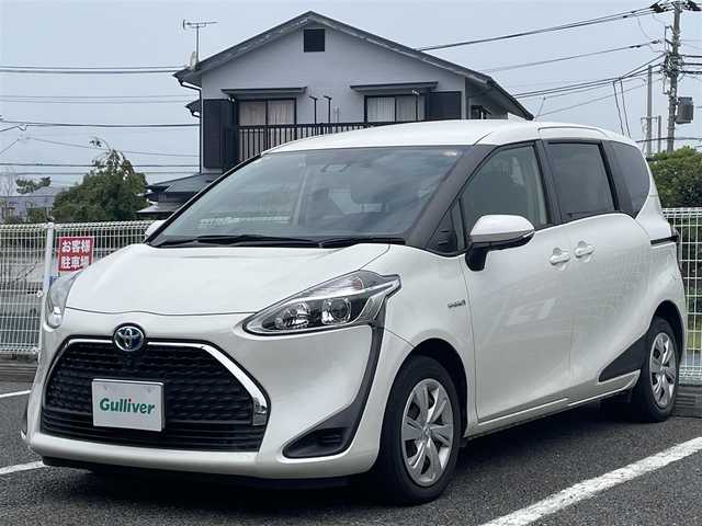 トヨタ シエンタ ハイブリッド ファンベースG 静岡県 2019(令1)年 5.9万km ホワイトパールクリスタルシャイン ユーザー買取車両/純正SDナビ(NSCN-W68)/　【CD/DVD/BT/地デジTV】/両側パワースライドドア/全方位カメラ/プリクラッシュセーフティシステム/レーンキープアシスト/クルーズコントロール/ETC/スマートキー/プッシュスタート/USBポート/新車時保証書/取扱説明書/スペアキー×1