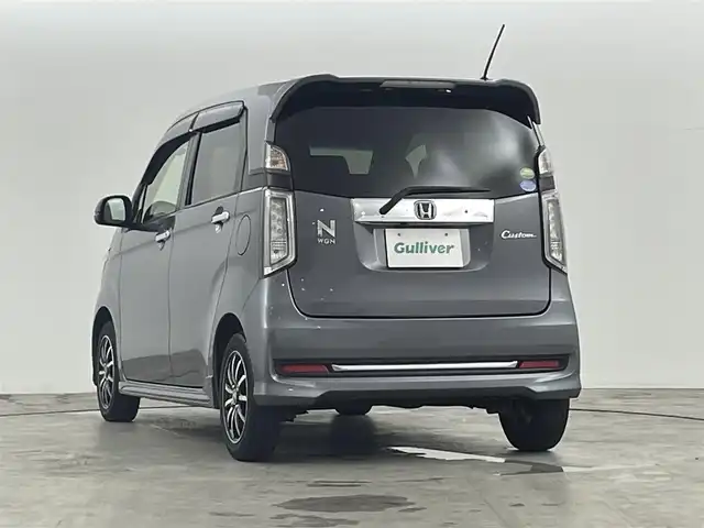 ホンダ Ｎ ＷＧＮ G Lパッケージ 福島県 2016(平28)年 8.5万km シャイニンググレーM 純正ディスプレイオーディオ/・AM/FM/CD/USB/iPod/ワンセグTV/・バックカメラ/・ETC/クルーズコントロール/プッシュスタート/・スマートキー/・スペアキー/HIDヘッドライト/・オートライト/・フォグランプ/革巻きステアリング/・ステアリングスイッチ/・チルト式ステアリング/ハーフレザーシート/純正フロアマット/ドアバイザー
