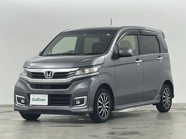 ホンダ Ｎ ＷＧＮ G Lパッケージ 福島県 2016(平28)年 8.5万km シャイニンググレーM 純正ディスプレイオーディオ/・AM/FM/CD/USB/iPod/ワンセグTV/・バックカメラ/・ETC/クルーズコントロール/プッシュスタート/・スマートキー/・スペアキー/HIDヘッドライト/・オートライト/・フォグランプ/革巻きステアリング/・ステアリングスイッチ/・チルト式ステアリング/ハーフレザーシート/純正フロアマット/ドアバイザー