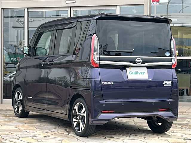 日産 ルークス HWS Gターボ プロパイロットED 静岡県 2021(令3)年 2.2万km アメジストパープル プロパイロット/・エマージェンシーブレーキ/・レーンキープアシスト/・アクティブクルーズコントロール/・ロードサインアシスト/・先行車発進お知らせ機能/純正ナビ/・フルセグTV/・CD/DVD/Bluetooth/MSV/ラジオ/主要装備/・両側パワースライドドア/・全方位カメラ/・ETC/・オートライト/・オートハイビーム/・LED ヘッドライト/・オートホールド/・ドライブレコーダー/・ステアリングスイッチ/・サーキュレーター