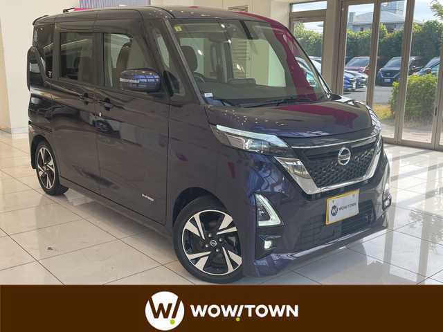 日産 ルークス HWS Gターボ プロパイロットED 埼玉県 2021(令3)年 2.3万km アメジストパープル プロパイロット/純正ナビ/　　CD/DVD/Bluetooth/フルセグTV/アラウンドビューモニター/両側パワースライドドア/アクティブクルーズコントロール/LEDオートライト/純正15インチAW/ステアリングスイッチ/プッシュスタート/ETC/禁煙車