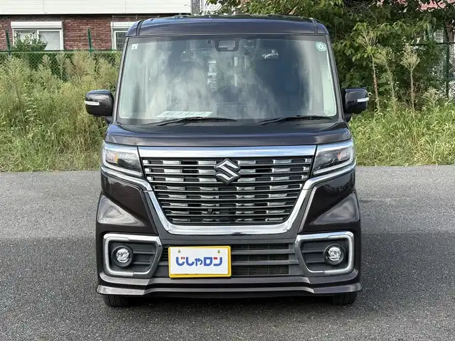 スズキ スペーシア カスタム HYBRID XS ターボ 埼玉県 2019(平31)年 10.1万km アーバンブラウンパールメタリック (株)IDOMが運営する【じしゃロン鳩ヶ谷店】の自社ローン専用車両になりますこちらは現金またはオートローンご利用時の価格です。自社ローンご希望の方は別途その旨お申付け下さい/スズキセーフティサポート/・デュアルセンサーブレーキサポート/・車線維持支援機能/・アダプティブクルーズコントロール/・全方位モニター/・ヘッドアップディスプレイ/純正SDナビ/・AM/FM・CD/DVD・BT・MSV(SD)/フルセグTV/前後ドライブレコーダー/パドルシフト/ステアリングリモコン/革巻ステアリング/ハーフレザーシート/シートヒーター/パーソナルテーブル(D+N席背面)/LEDヘッドライト