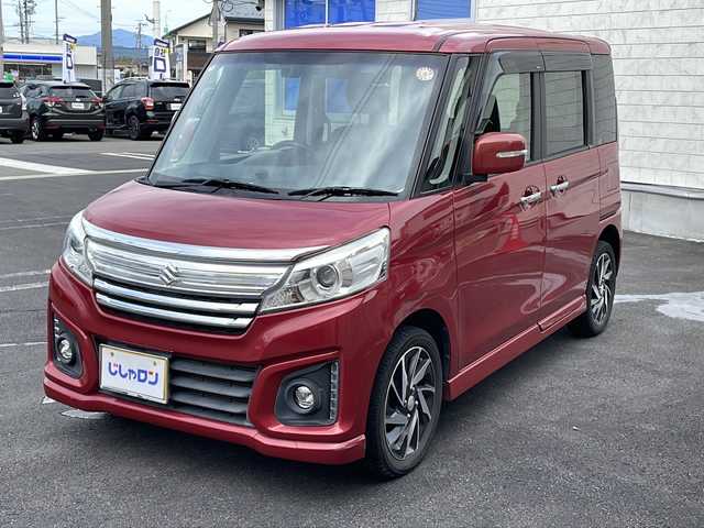 スズキ スペーシア カスタム XS ターボ 長野県 2016(平28)年 8.6万km フェニックスレッドパール (株)IDOMが運営する【じしゃロン長野店】の自社ローン専用車両になりますこちらは現金またはオートローンご利用時の価格です。自社ローンご希望の方は別途その旨お申付け下さい/社外ナビ/バックカメラ/ステアリングスイッチ/運転席助手席シートヒーター/４WD/スマートキープッシュスタート