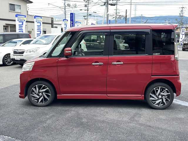 スズキ スペーシア カスタム XS ターボ 長野県 2016(平28)年 8.6万km フェニックスレッドパール (株)IDOMが運営する【じしゃロン長野店】の自社ローン専用車両になりますこちらは現金またはオートローンご利用時の価格です。自社ローンご希望の方は別途その旨お申付け下さい/社外ナビ/バックカメラ/ステアリングスイッチ/運転席助手席シートヒーター/４WD/スマートキープッシュスタート